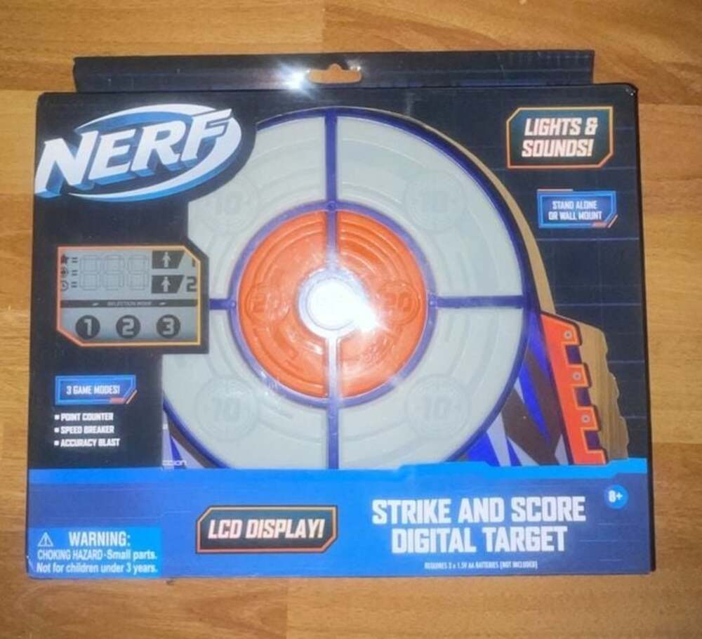 NERF Elite Strike and Score Digital Target with LCD Display